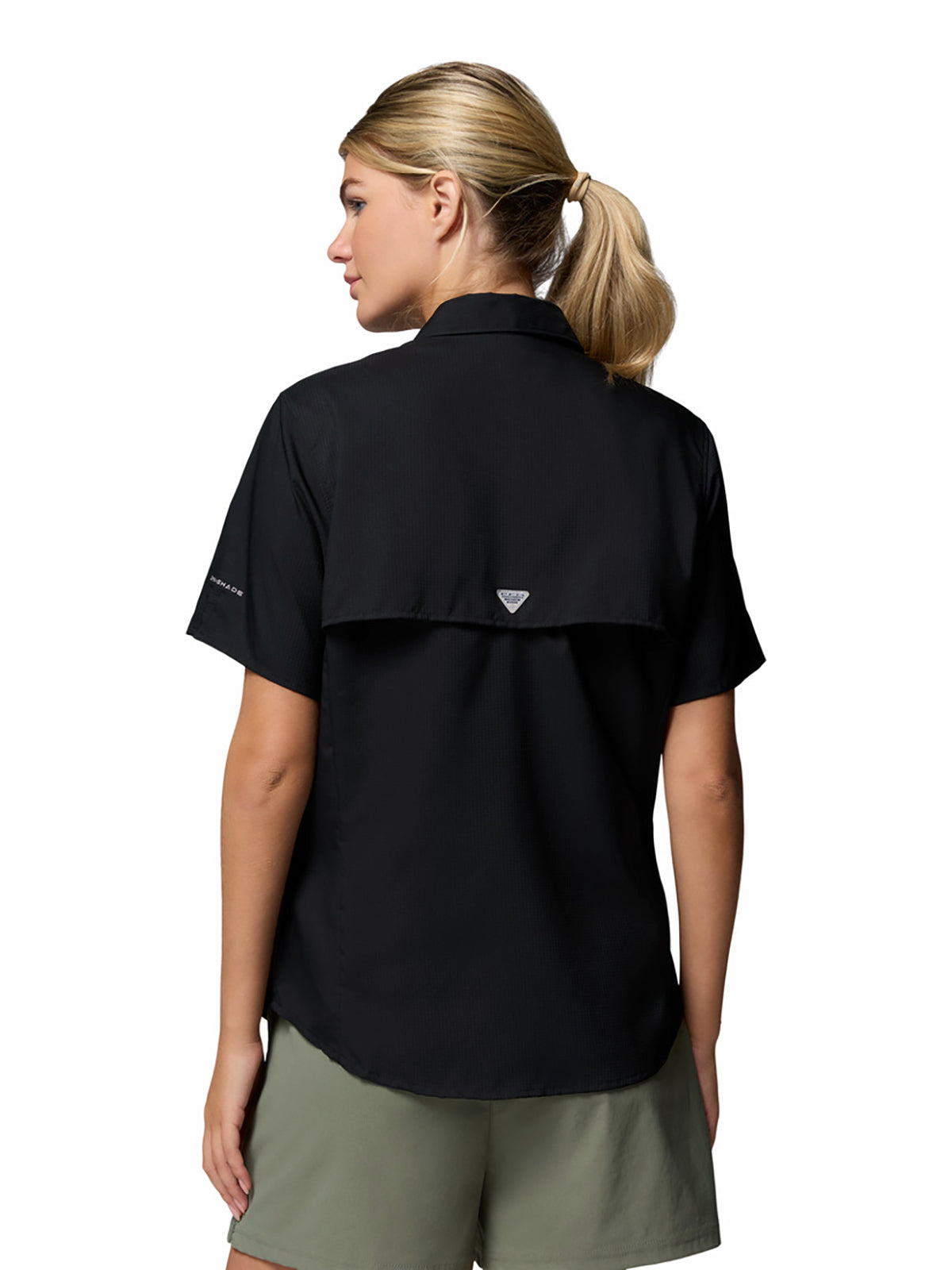 Blusa Para Mujer Manga Corta PFG Tamiami™ II Negra Vestuario