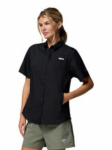 Blusa Para Mujer Manga Corta PFG Tamiami™ II Negra Vestuario