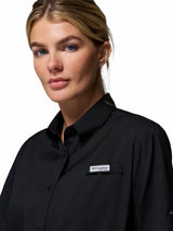 Blusa Para Mujer Manga Corta PFG Tamiami™ II Negra Vestuario