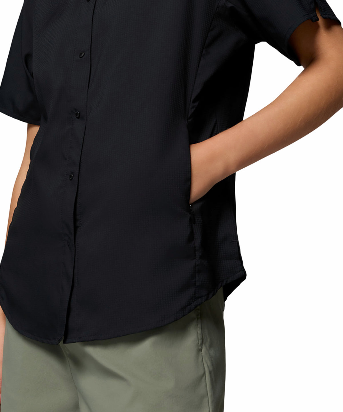 Blusa Para Mujer Manga Corta PFG Tamiami™ II Negra Vestuario