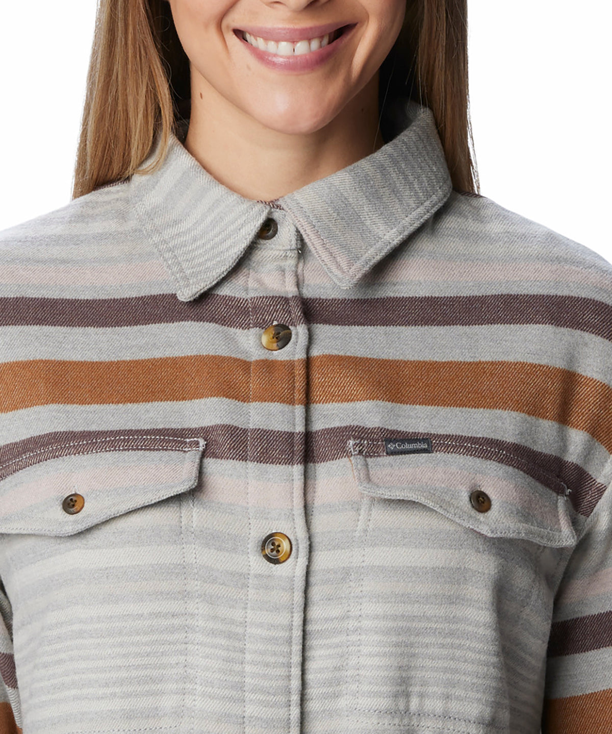 Polar Para Mujer Camisero Calico Basin™ Gris Columbia