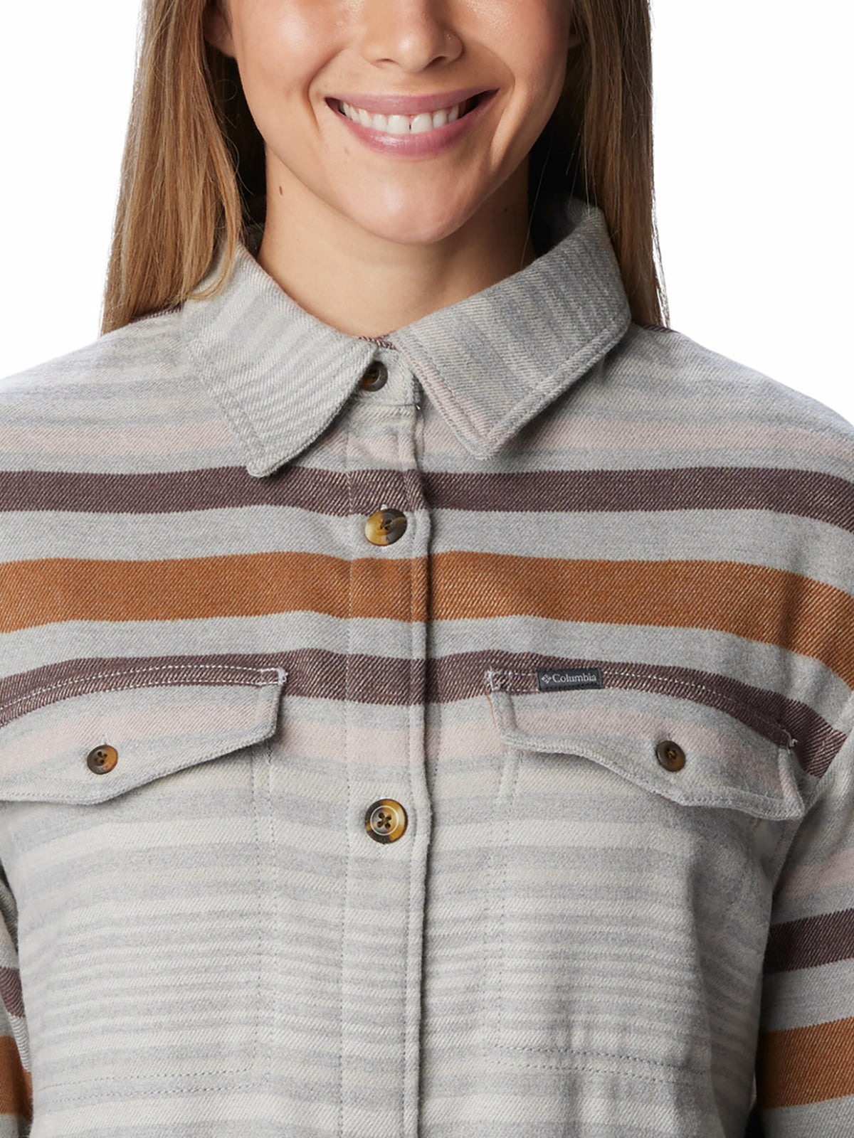 Polar Para Mujer Camisero Calico Basin™ Gris Columbia