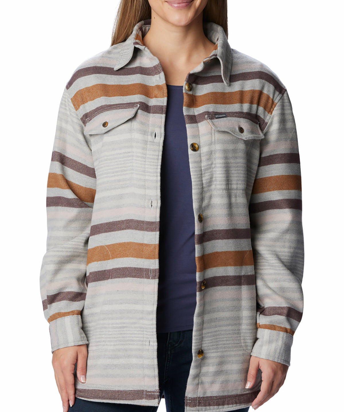 Polar Para Mujer Camisero Calico Basin™ Gris Columbia