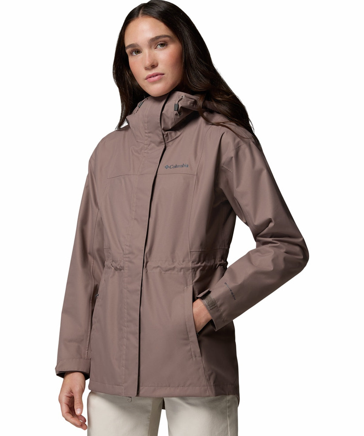 Casaca Impermeable Larga Mujer Hikebound™ II