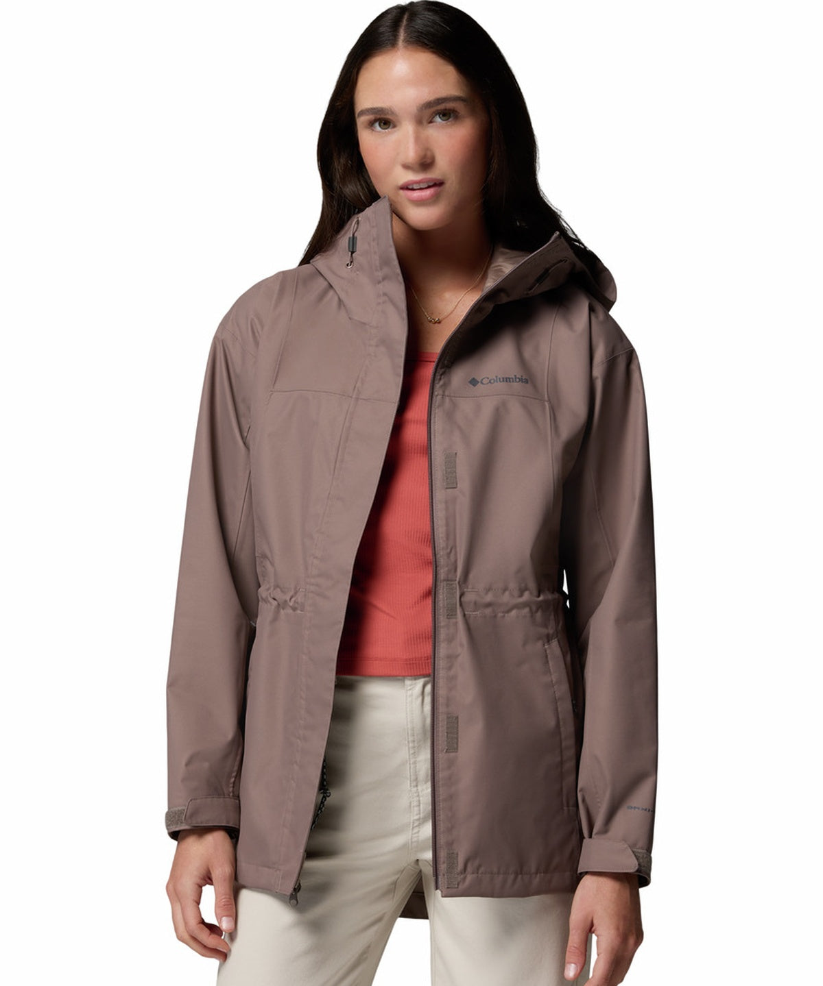 Casaca Impermeable Larga Mujer Hikebound™ II