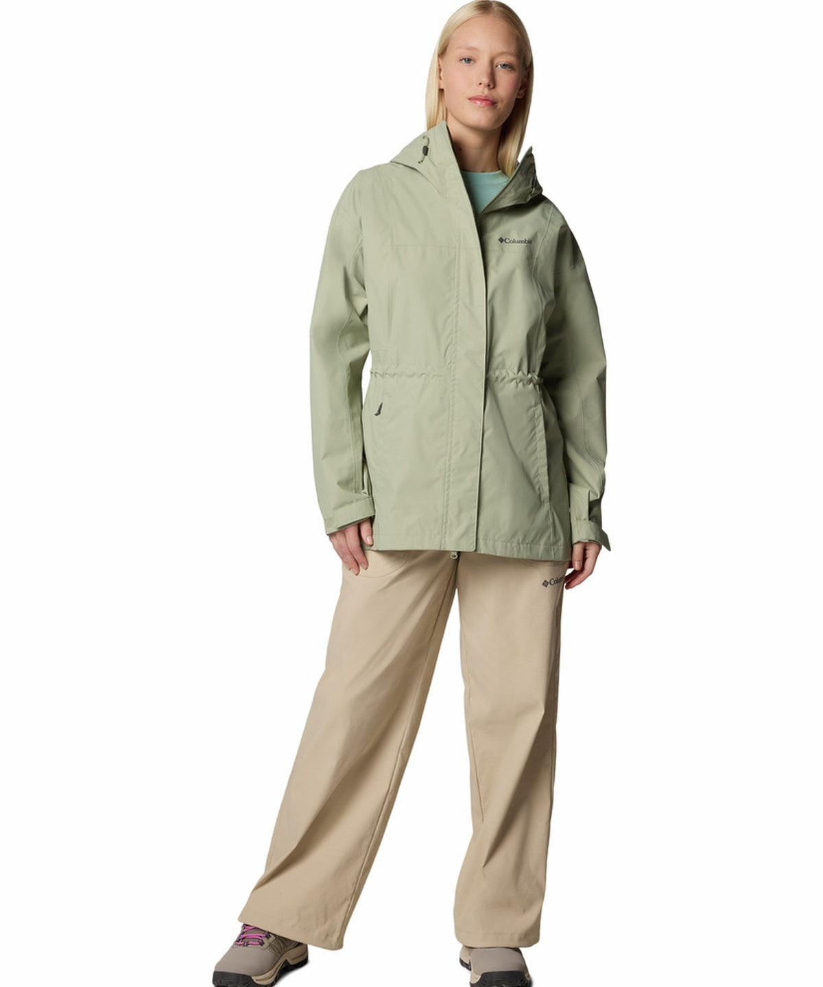Casaca Impermeable Larga Mujer Hikebound™ II