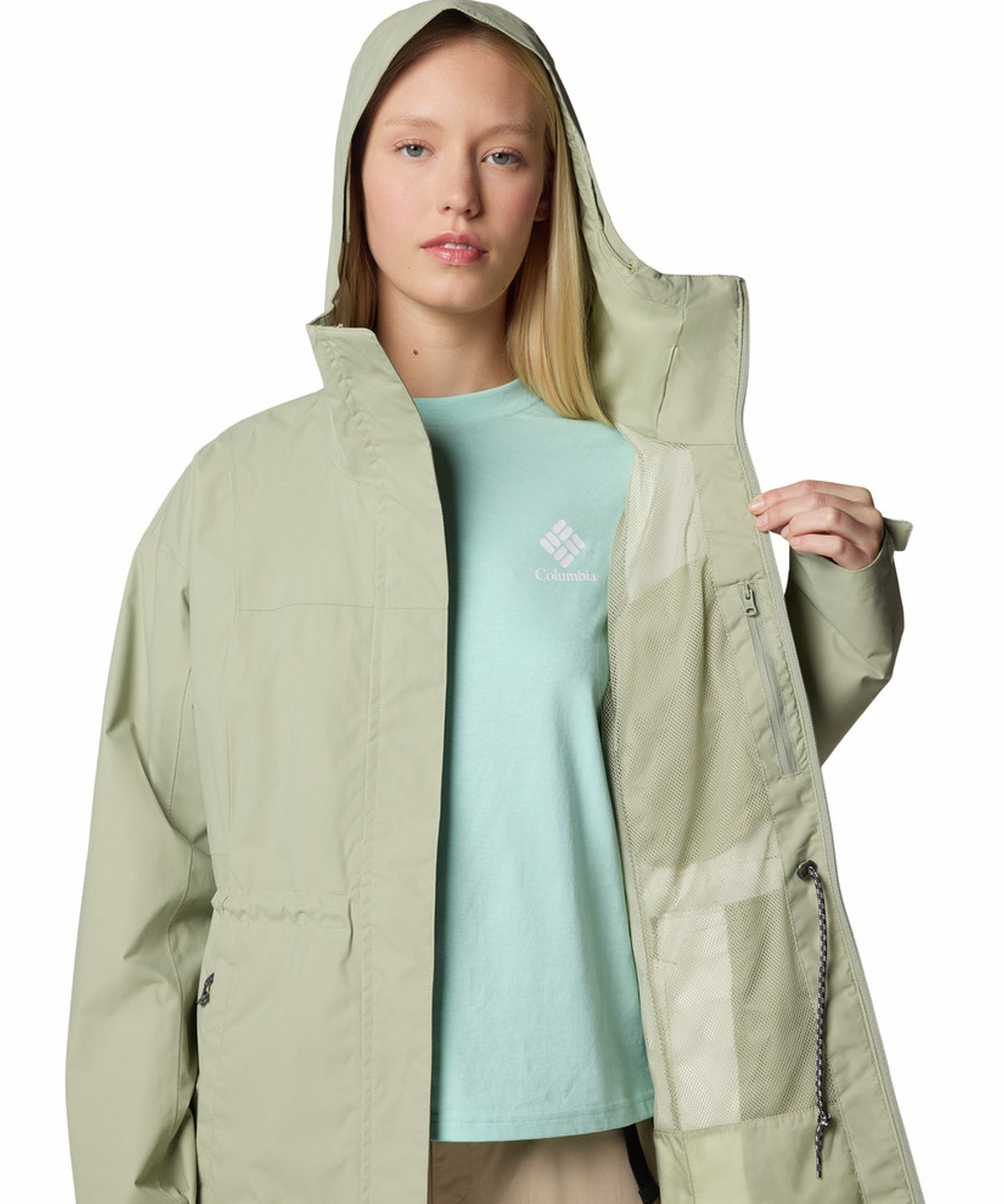 Casaca Impermeable Larga Mujer Hikebound™ II