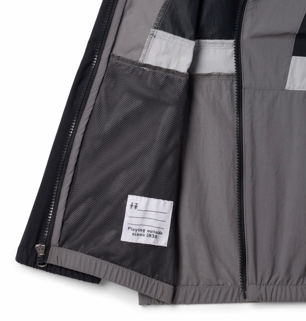 Casaca Para Niño Cortaviento Spire Valley™ Negra Vestuario