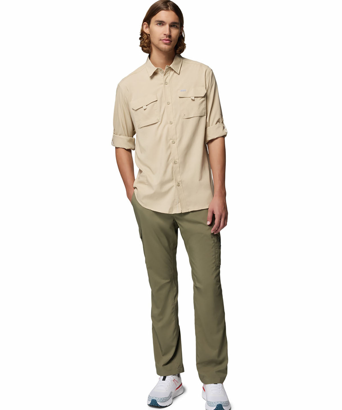 Camisa Manga Larga Hombre Silver Ridge™ Utility II Beige