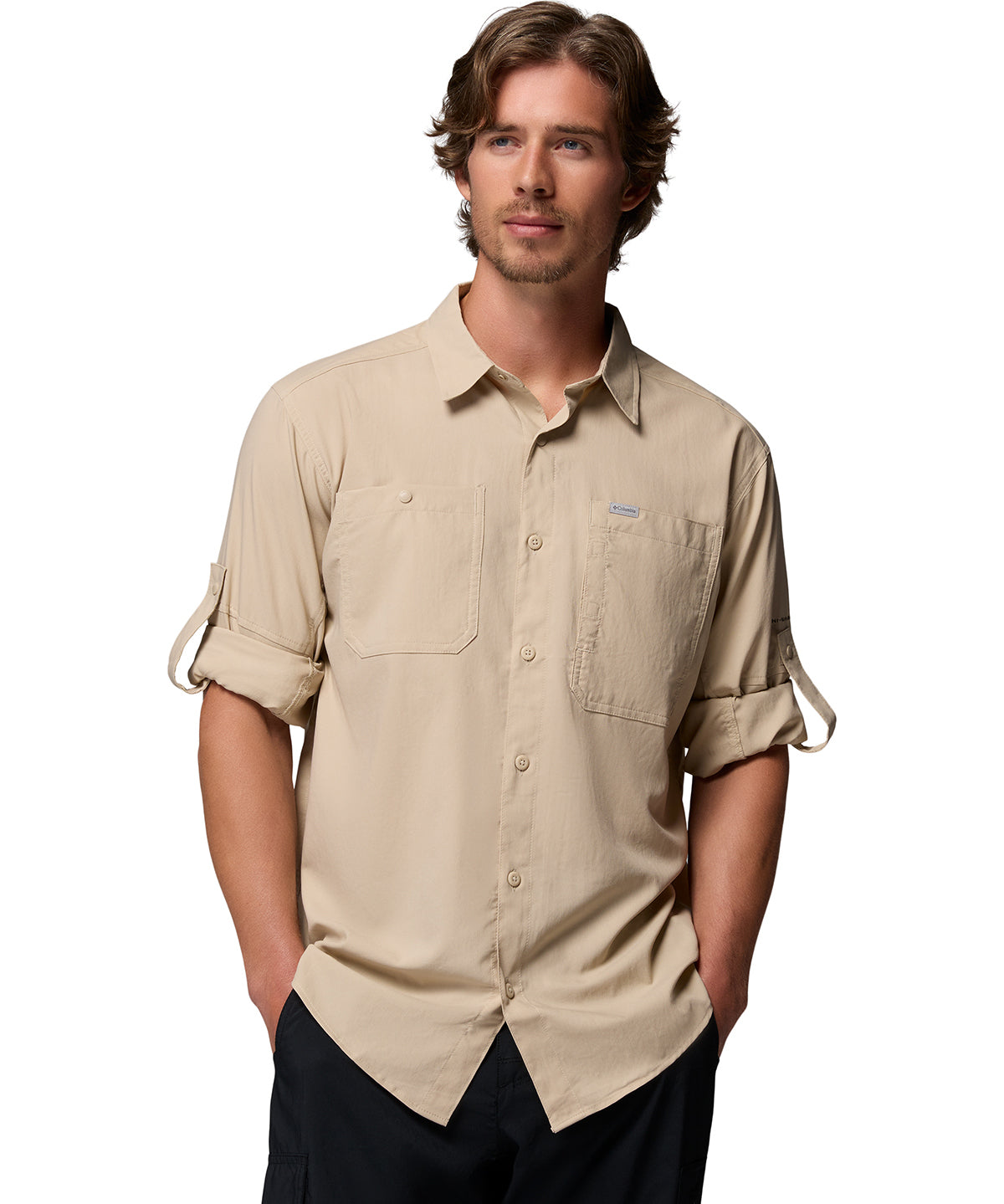 Camisa Manga Larga Hombre Silver Ridge™ Utility II Beige