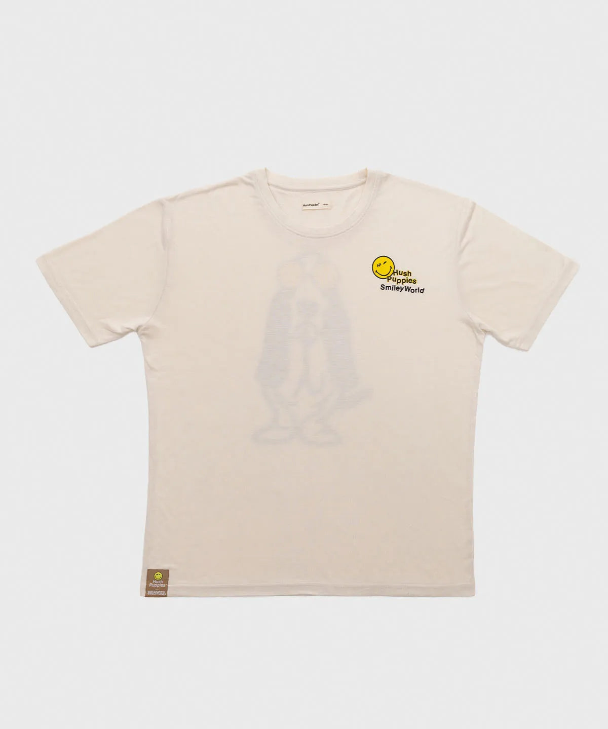 Polo Para Hombre Algodón Hp X Smiley World Blanco Hush Puppies