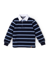 Polo Manga Larga Para Niño Timber Algodón Azul Hush Puppies Kids