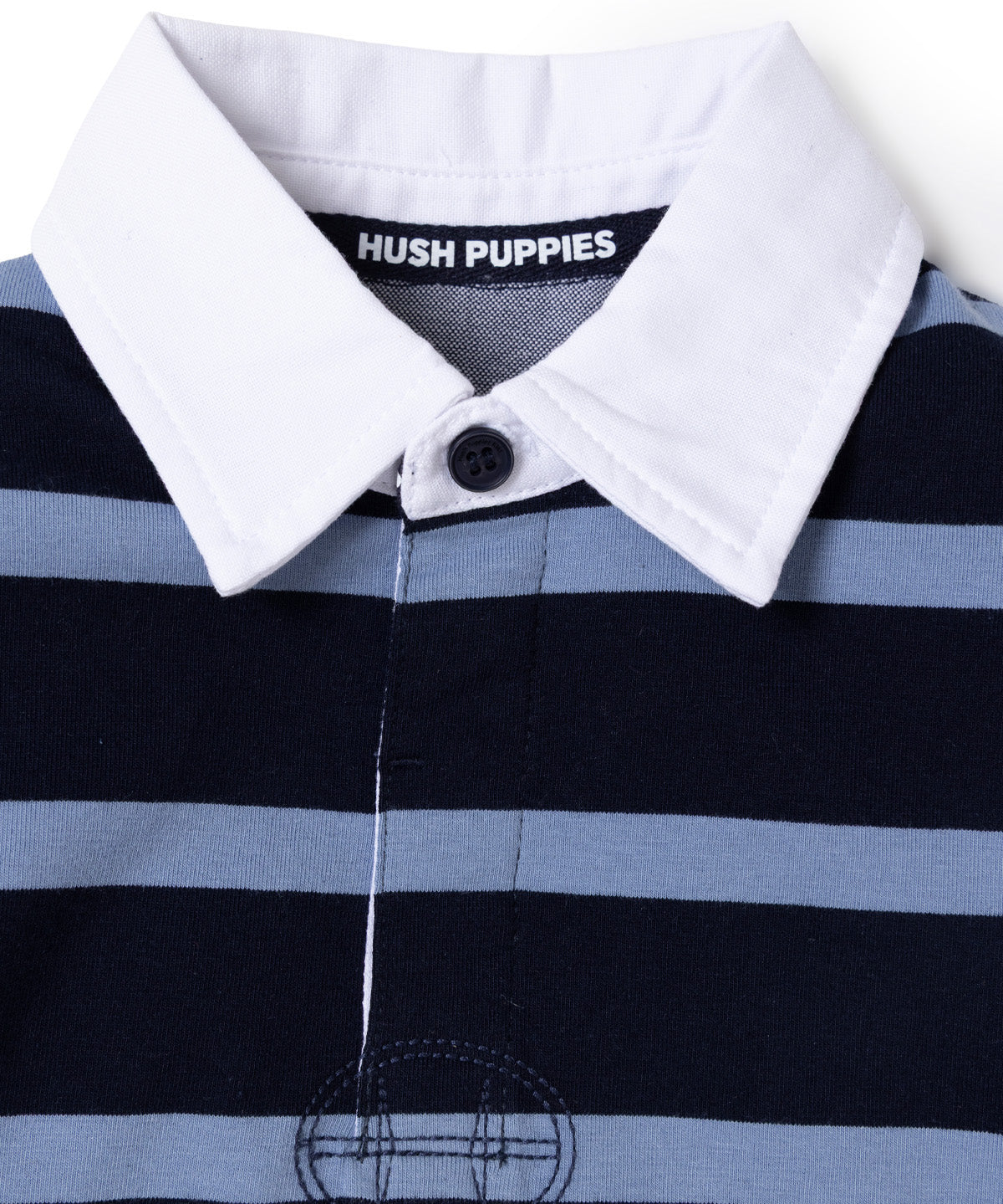 Polo Manga Larga Para Niño Timber Algodón Azul Hush Puppies Kids