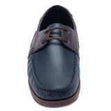 Mocasín Para Hombre Cuero Yatch Azul Hush Puppies