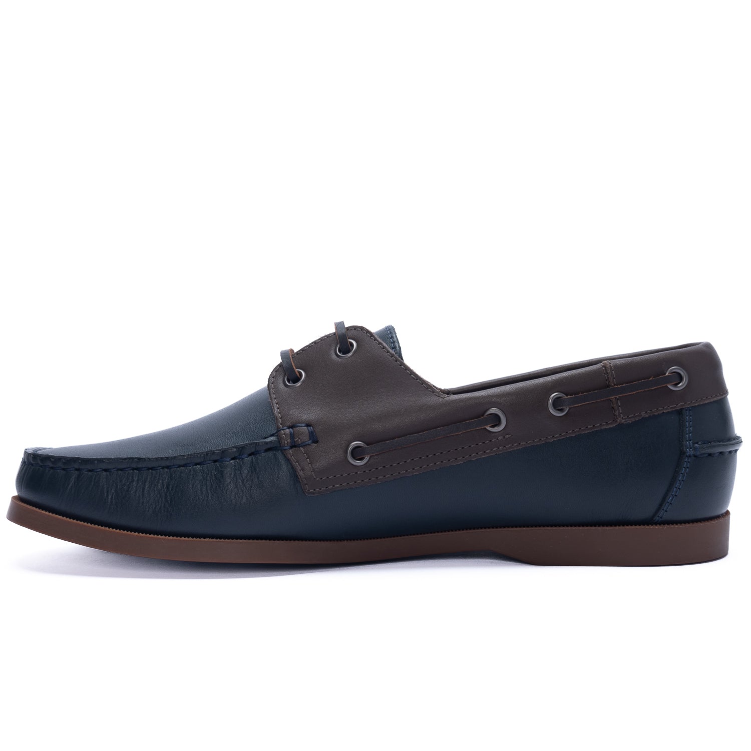 Mocasín Para Hombre Cuero Yatch Azul Hush Puppies