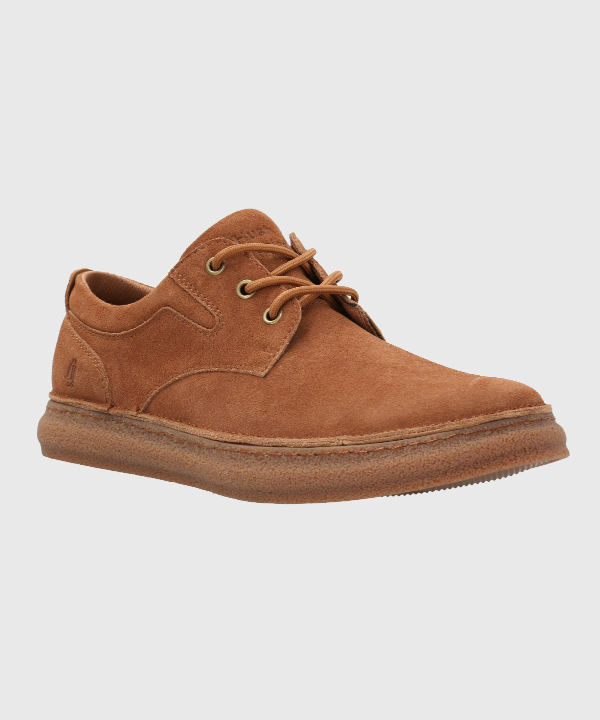 Zapatilla Para Hombre Cuero Gared Café Hush Puppies