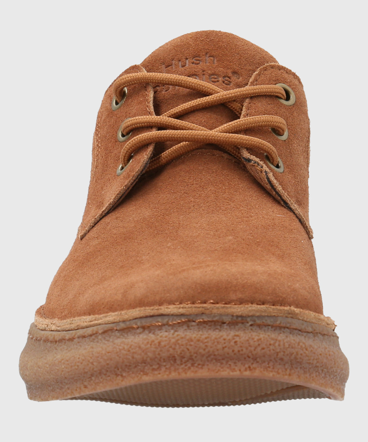 Zapatilla Para Hombre Cuero Gared Café Hush Puppies