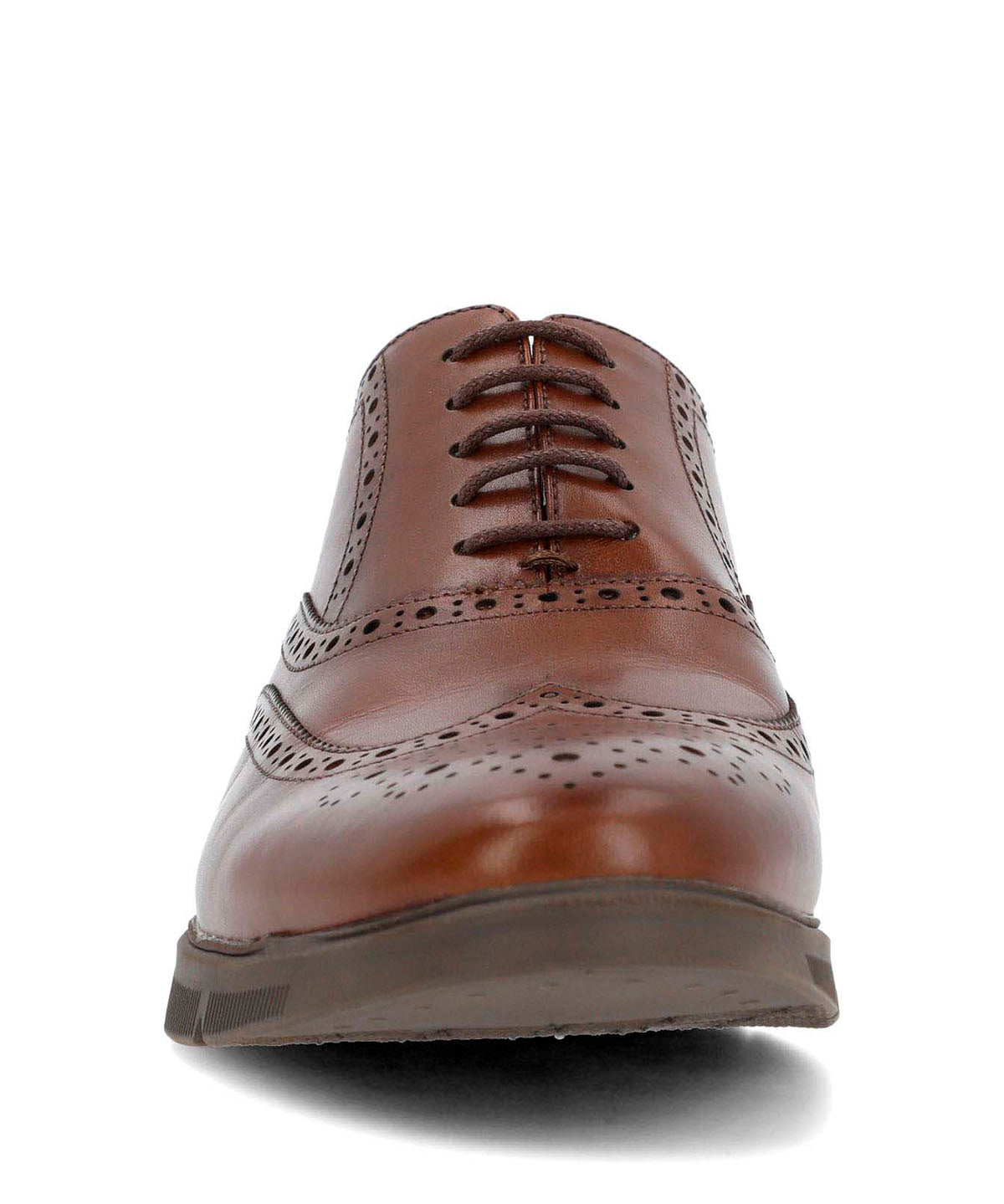 Zapato Para Hombre Cuero Wing Flex Café Hush Puppies