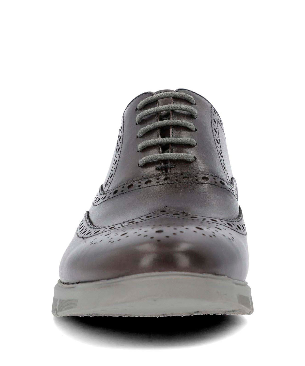Zapato Para Hombre Cuero Wing Flex Gris Hush Puppies