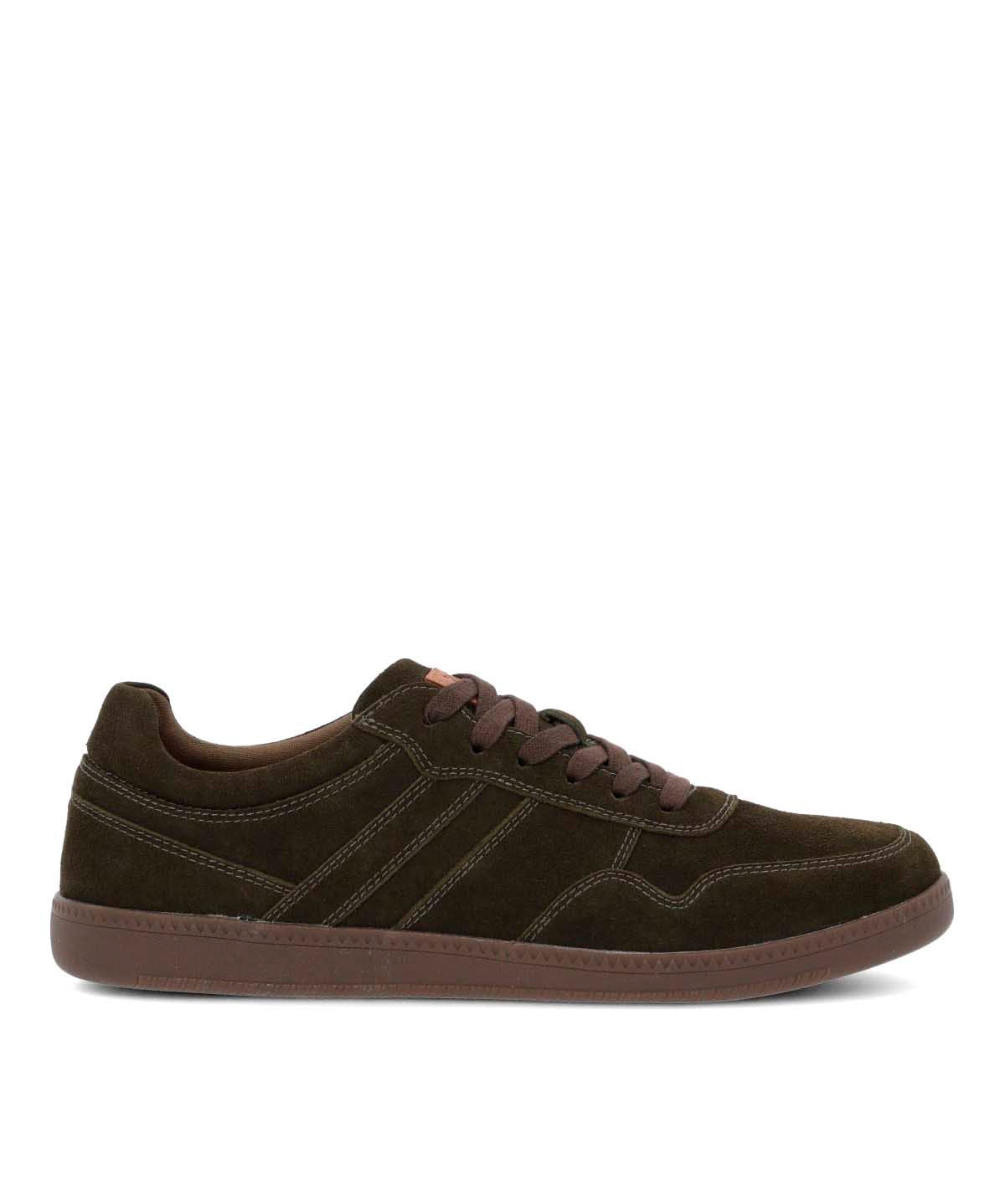 Zapatilla Para Hombre Cuero Mare Café Hush Puppies
