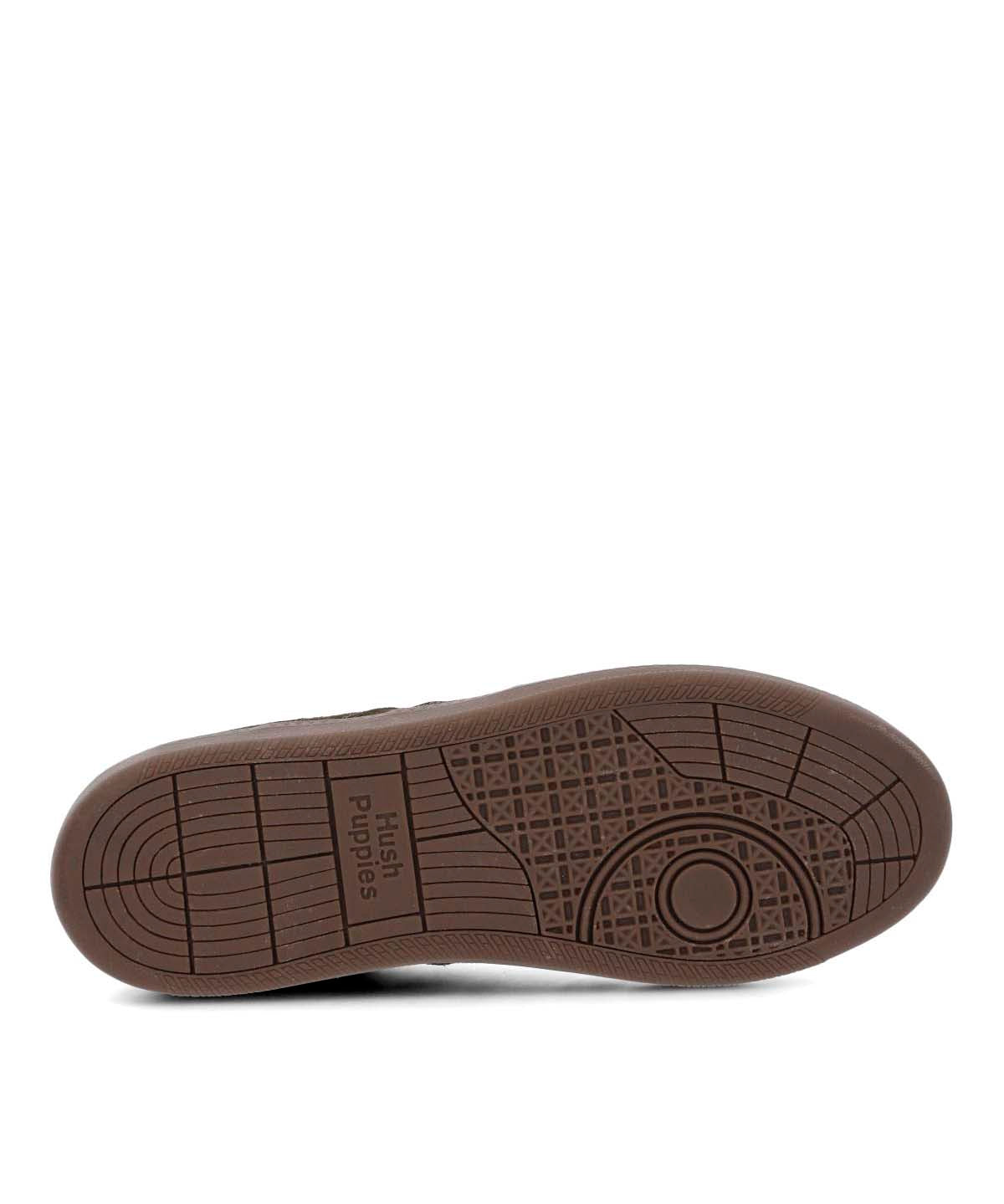 Zapatilla Para Hombre Cuero Mare Café Hush Puppies
