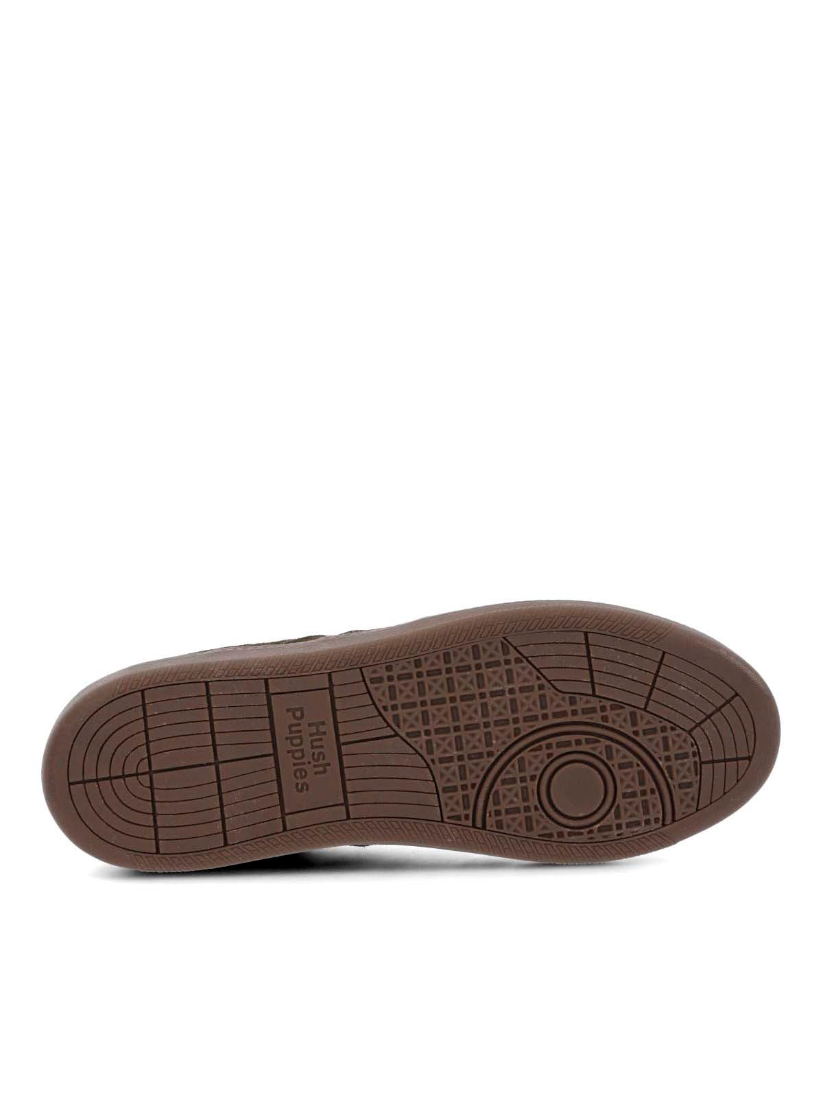 Zapatilla Para Hombre Cuero Mare Café Hush Puppies