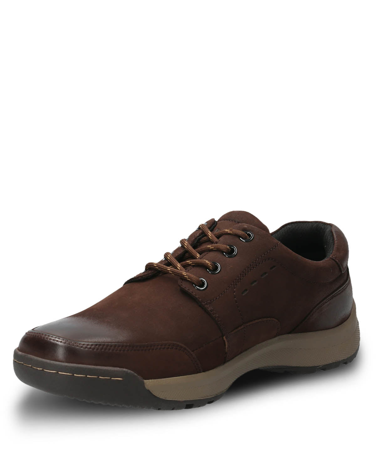 Zapato Para Hombre Cuero Duran Chocolate Hush Puppies