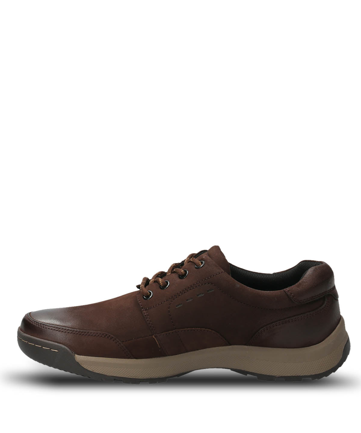 Zapato Para Hombre Cuero Duran Chocolate Hush Puppies