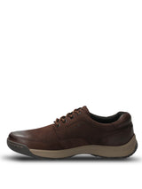 Zapato Para Hombre Cuero Duran Chocolate Hush Puppies