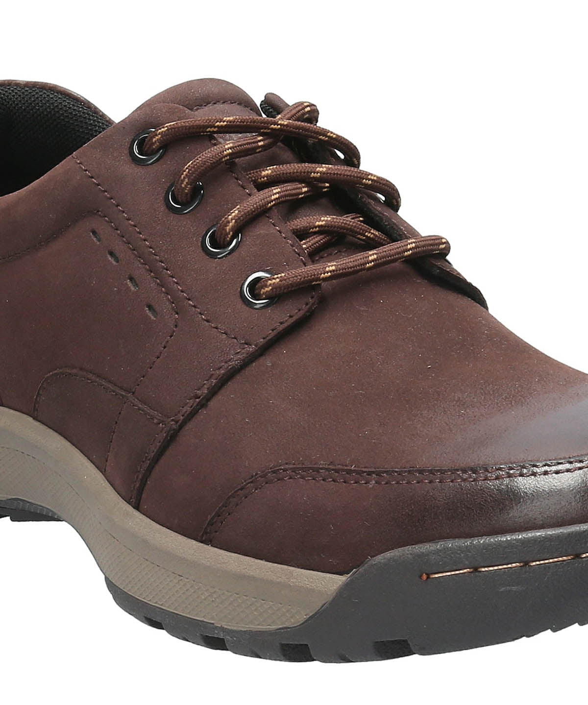 Zapato Para Hombre Cuero Duran Chocolate Hush Puppies