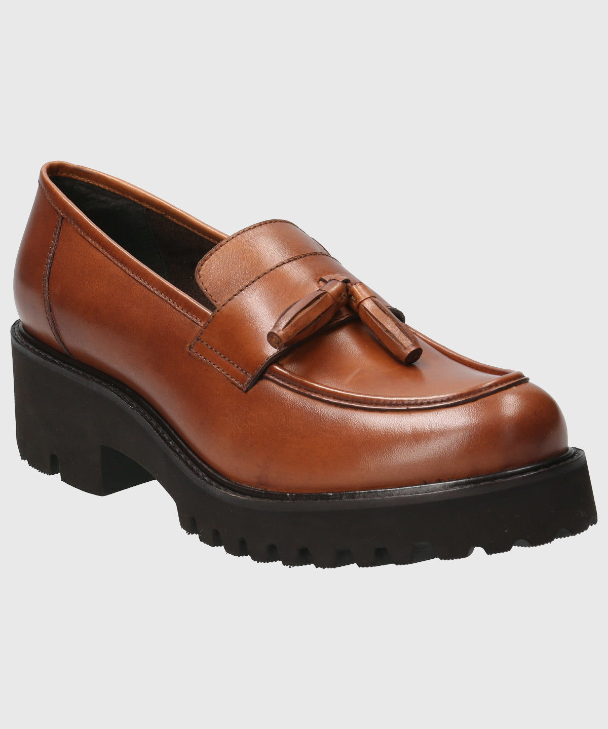 Mocasin Para Mujer Cuero Clov Marrón Hush Puppies