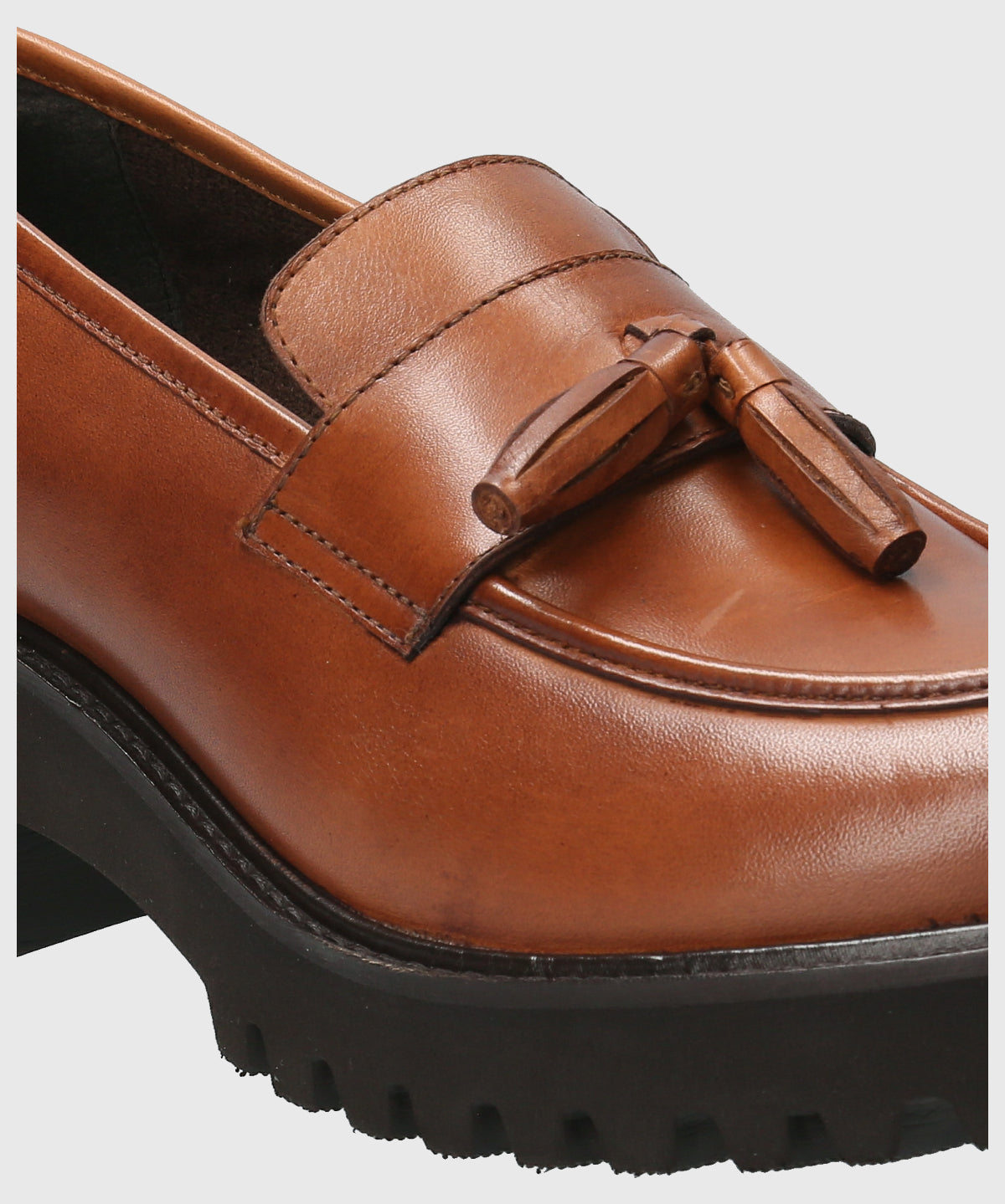 Mocasin Para Mujer Cuero Clov Marrón Hush Puppies