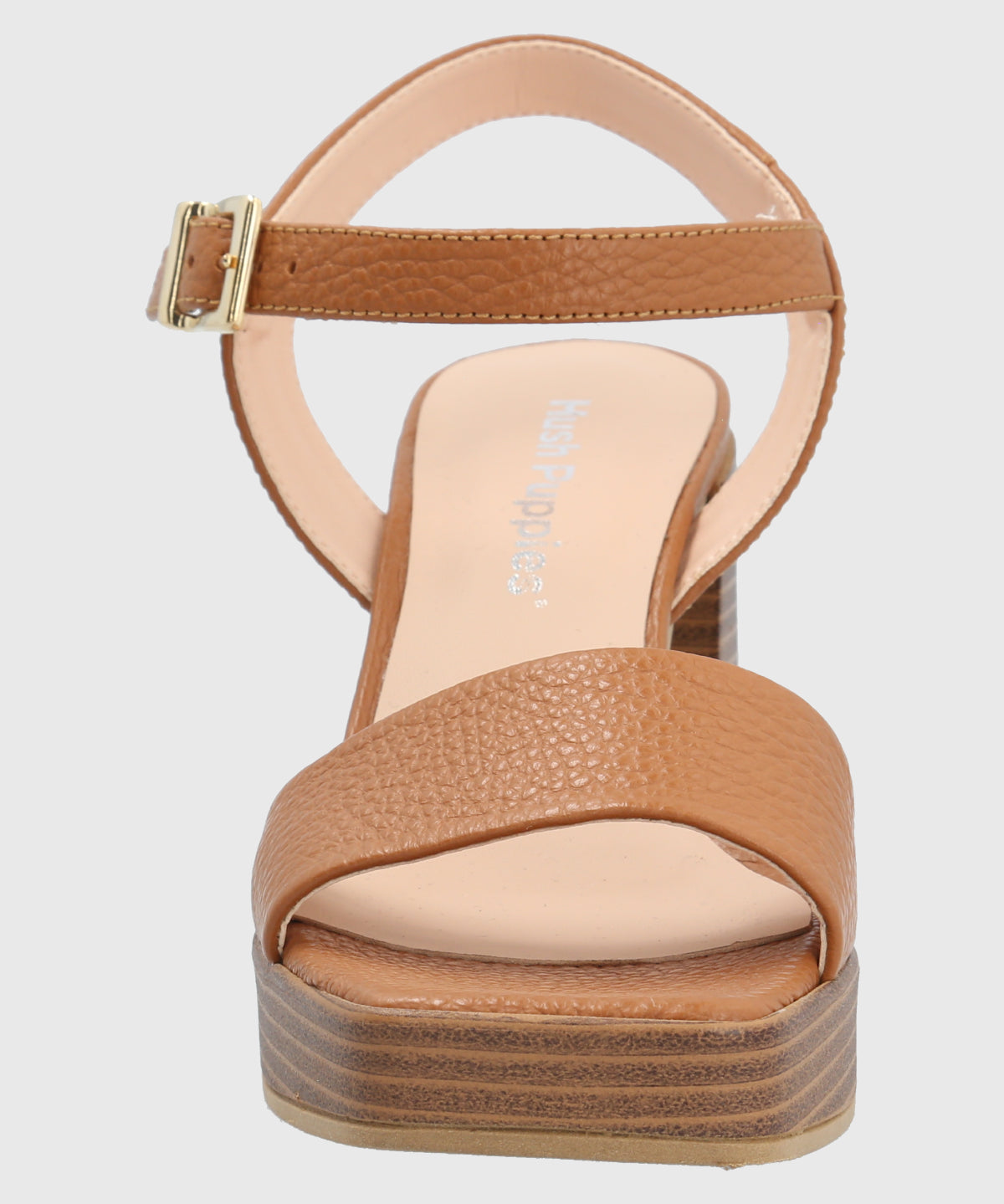 Sandalia Para Mujer Cuero Bormio Café Hush Puppies