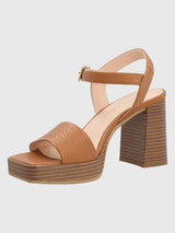 Sandalia Para Mujer Cuero Bormio Café Hush Puppies