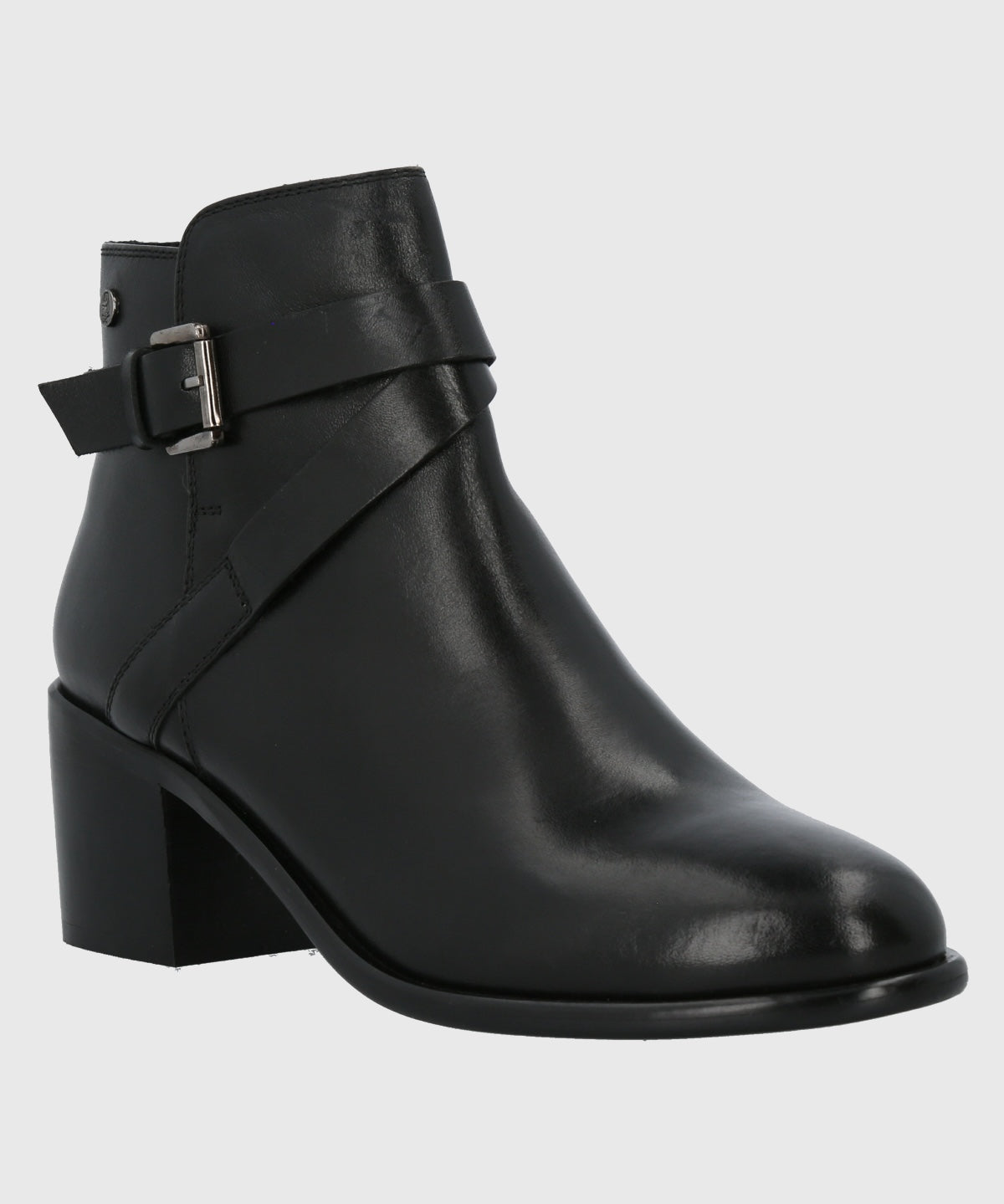 Botín Para Mujer Cuero Amanda Negro Hush Puppies