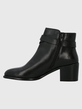 Botín Para Mujer Cuero Amanda Negro Hush Puppies