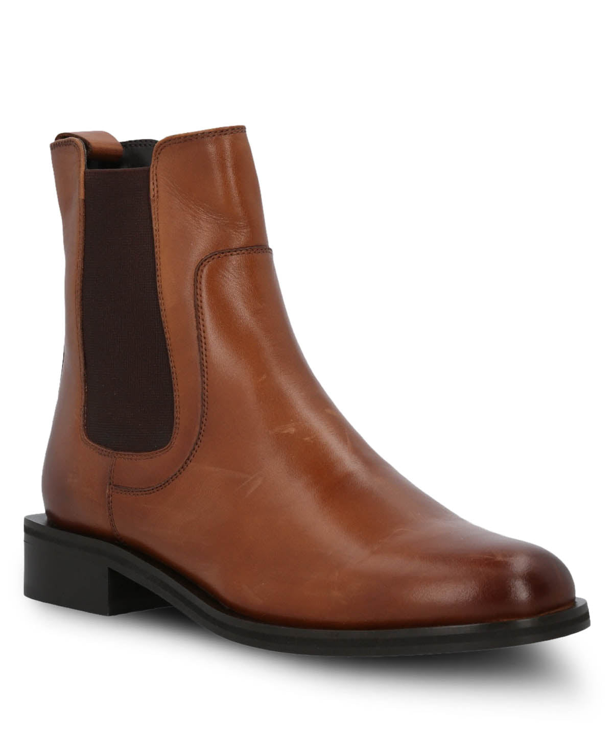 Botín Para Mujer Cuero Rivor Marron Hush Puppies