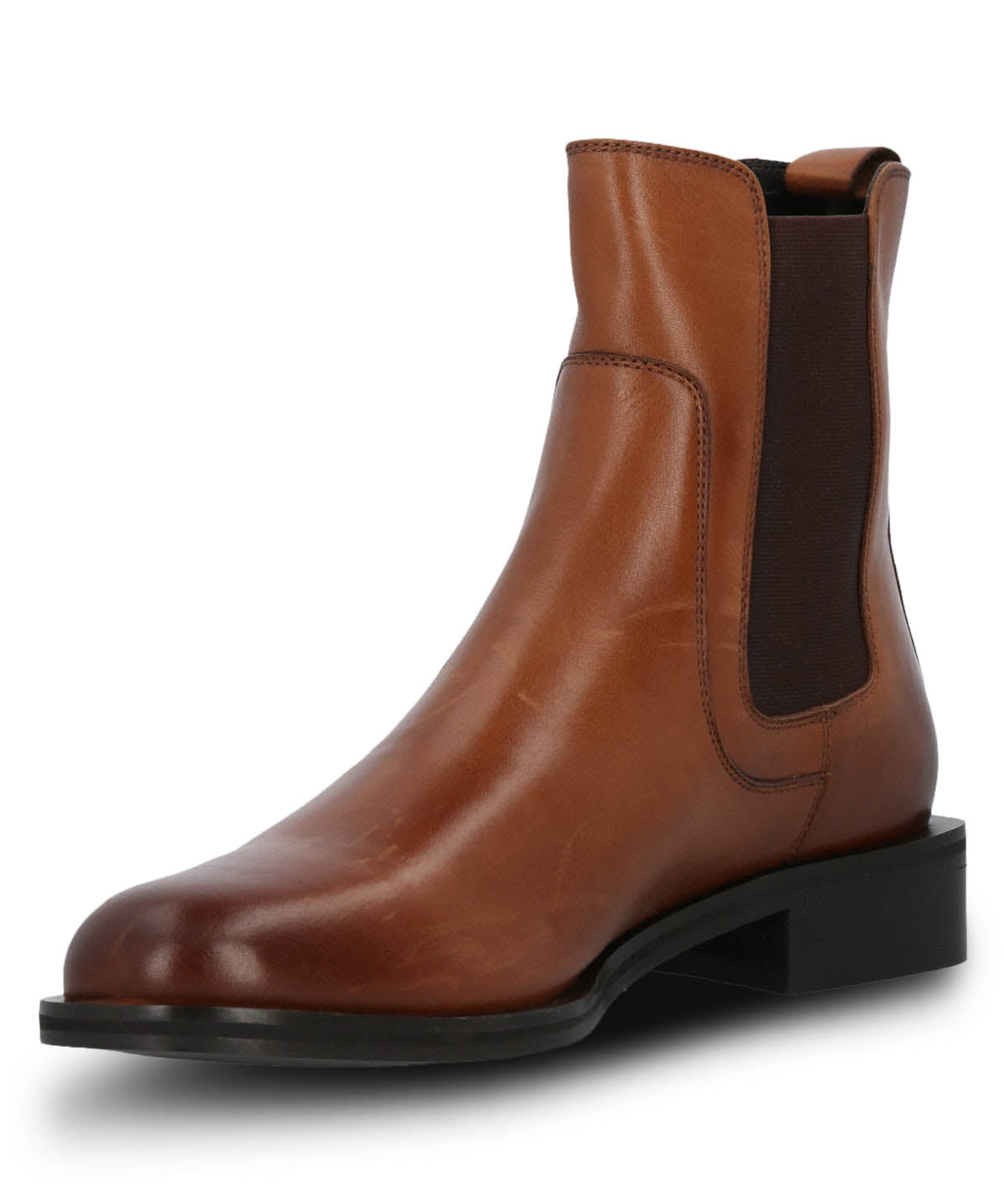 Botín Para Mujer Cuero Rivor Marron Hush Puppies