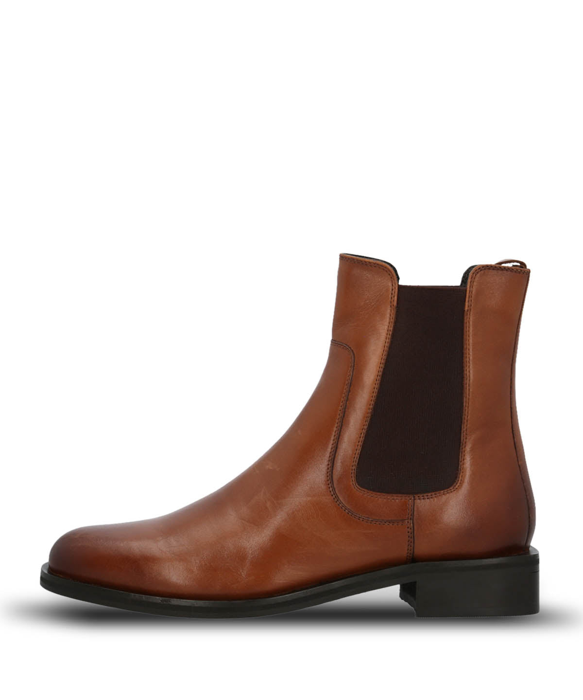 Botín Para Mujer Cuero Rivor Marron Hush Puppies