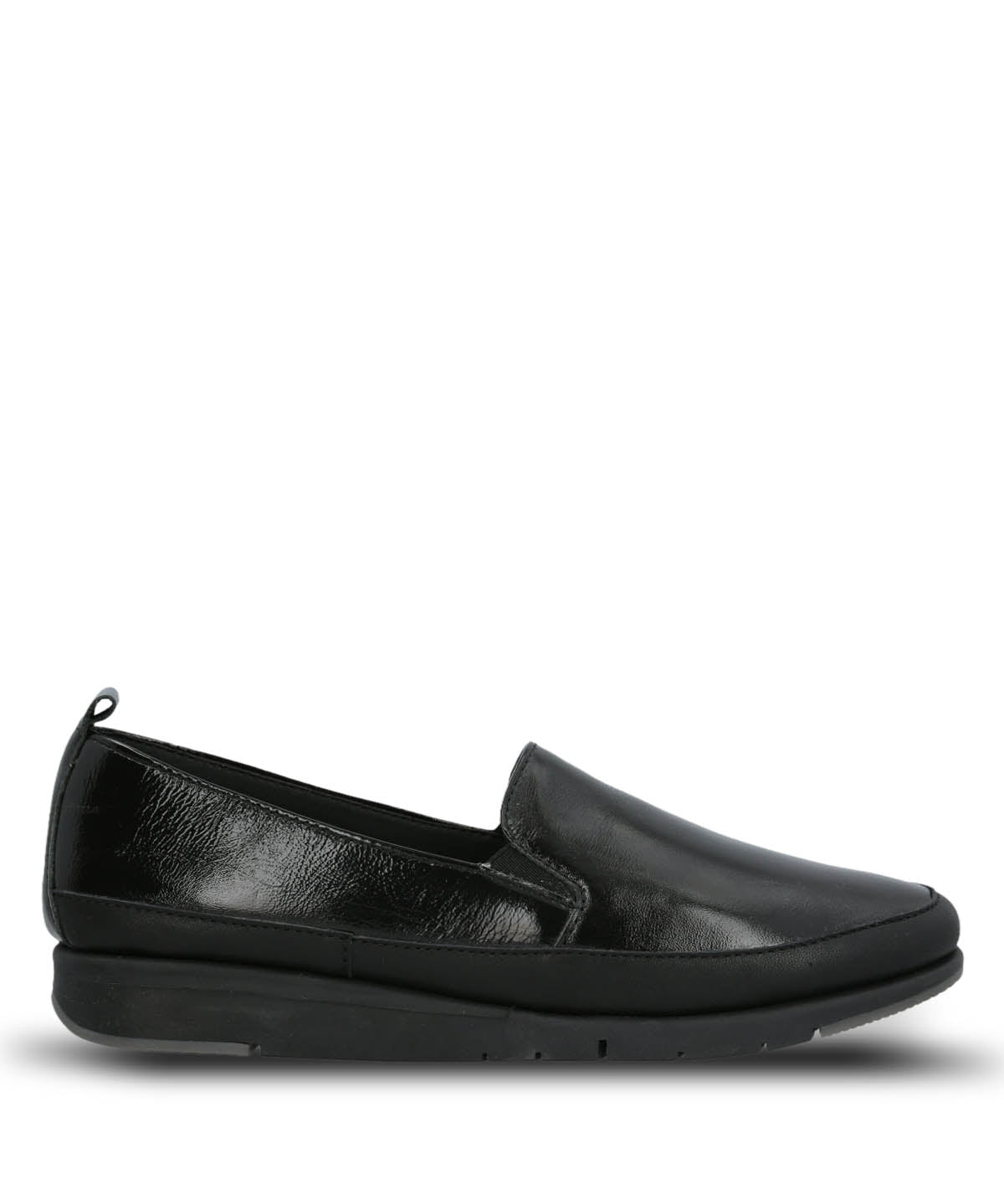 Slip On Para Mujer Cuero Judy Negro Hush Puppies