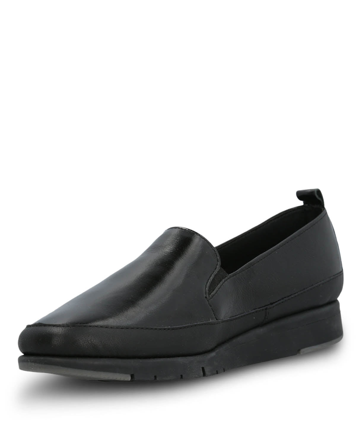 Slip On Para Mujer Cuero Judy Negro Hush Puppies