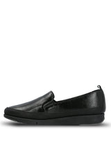 Slip On Para Mujer Cuero Judy Negro Hush Puppies