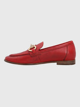 Mocasin Poplin Cuero Mujer