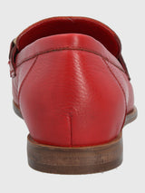 Mocasin Poplin Cuero Mujer
