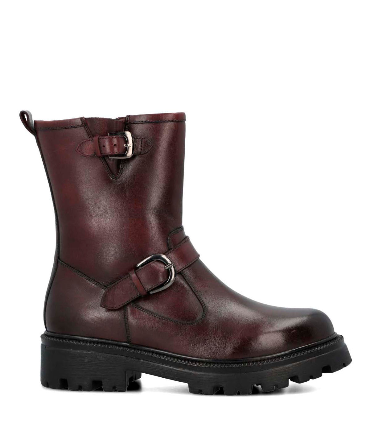 Botín Para Mujer Cuero Bunda Rojo Hush Puppies