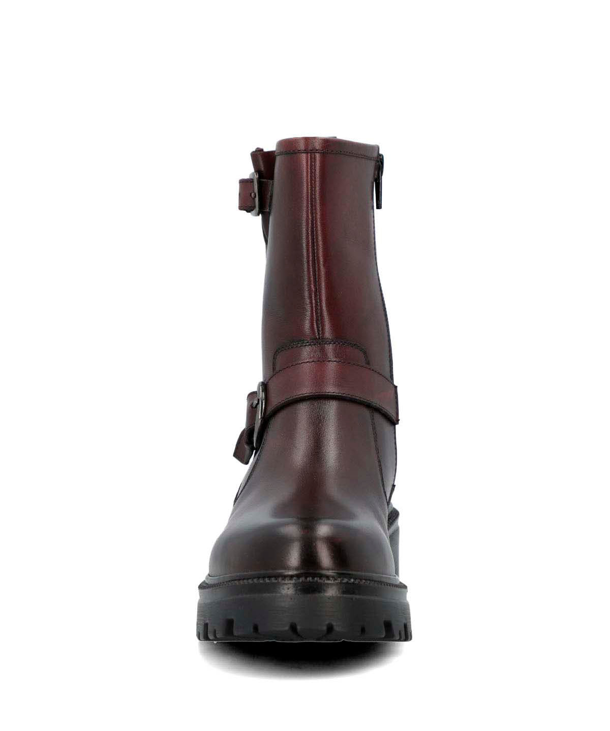 Botín Para Mujer Cuero Bunda Rojo Hush Puppies