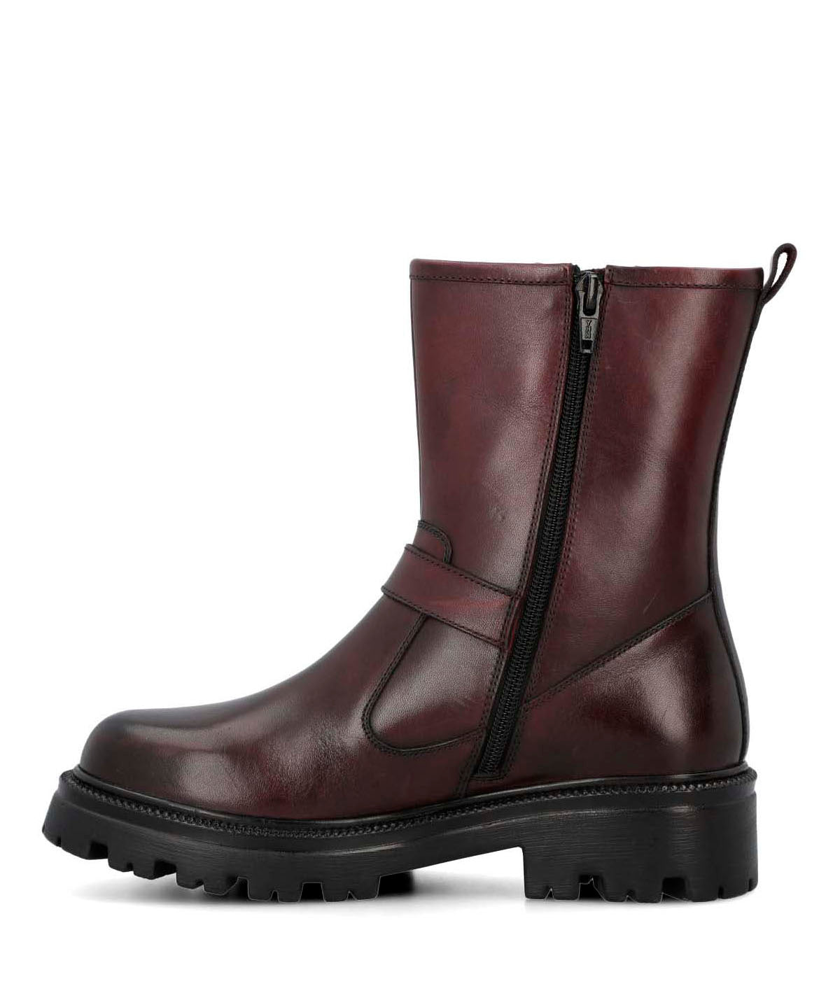 Botín Para Mujer Cuero Bunda Rojo Hush Puppies