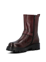 Botín Para Mujer Cuero Bunda Rojo Hush Puppies