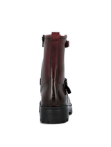 Botín Para Mujer Cuero Bunda Rojo Hush Puppies