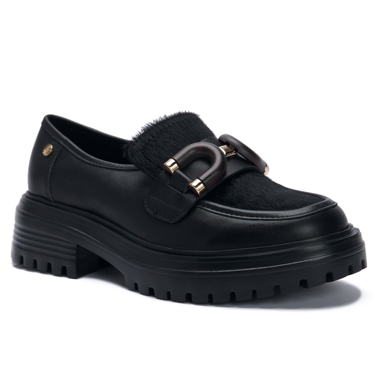 Mocasin Botana Cuero Mujer